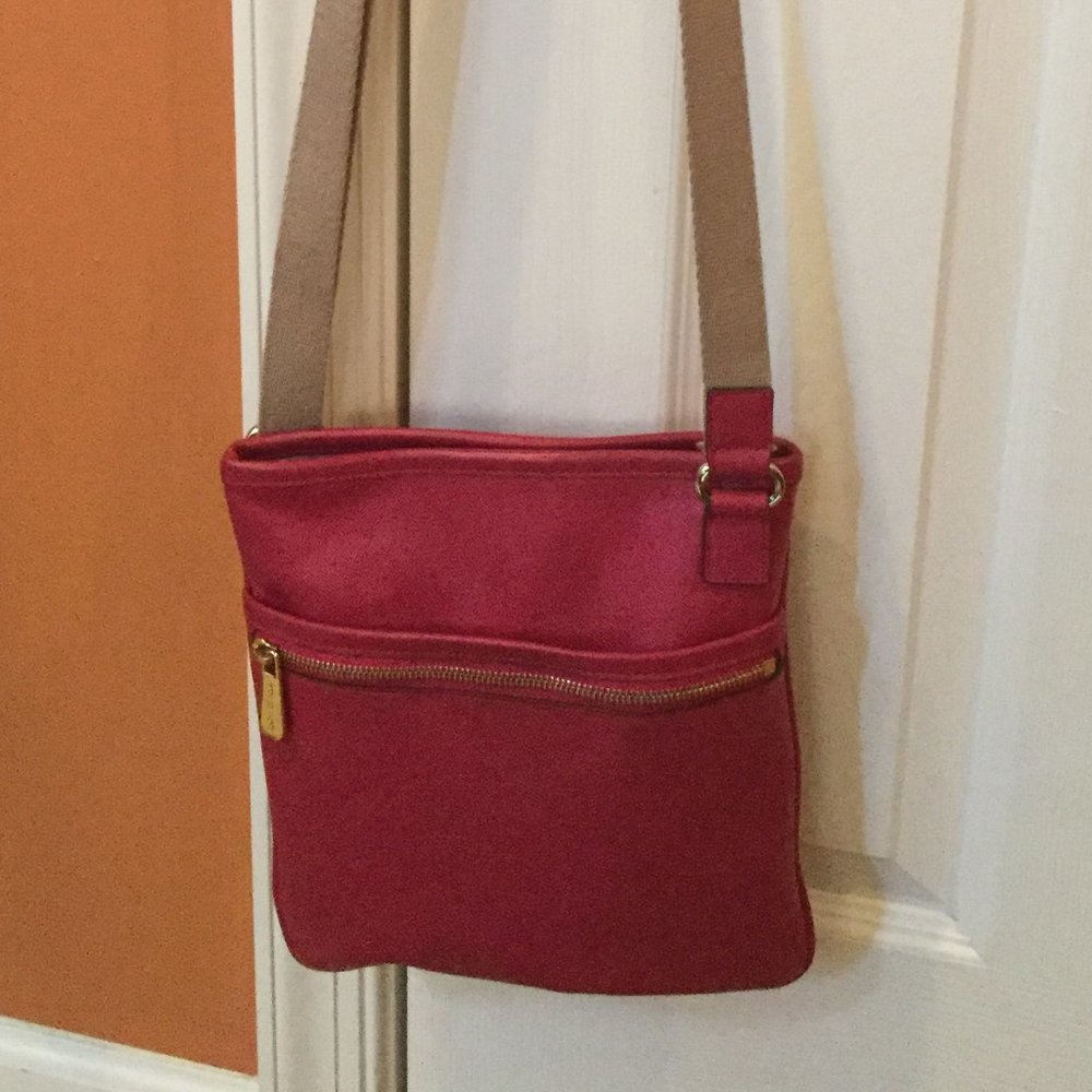 *TODAY'S DEAL* MICHAEL KORS PINK LEATHER CROSSBODY